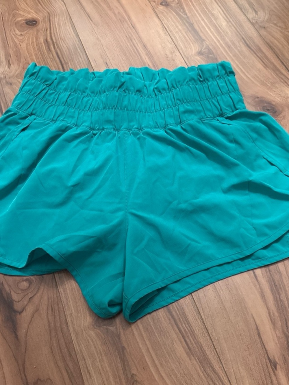 Avia Teal High-Waist Athletic Shorts